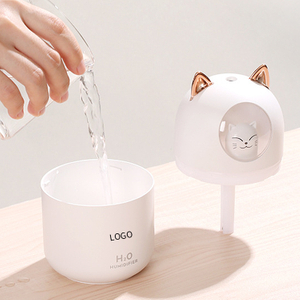 Cute Cat Humidifier Spray Hydrating Air Moisturizing USB Mini Desktop Bedroom Silent Humidifier