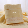 Face Wash Cotton Face Towel Soft Absorbent Household Cotton Gift Towel Logo Embroidery