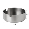 Cigar Ashtray Tabletop Round Stainless Steel Ash Tray Suitable for Cigarette Ash Holder for Home