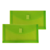 Plastic Expansion Envelopes with Hook & Loop Closure Booklet Wallet Assorted Colors