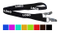 Silk Screened Custom Polyester Lanyard With Double Clips