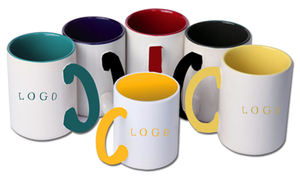 Promotional Two-ToneColor Porcelain Coffee Mug 11oz