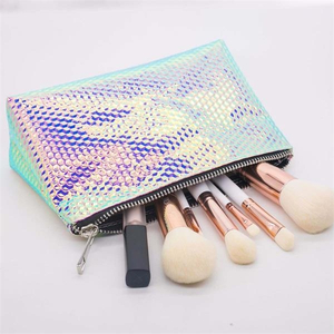 Fashion Cosmetic Bag With Metal Label