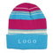 Adults Acrylic Knit Multi-color Striped Beanies