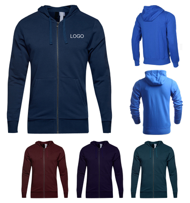  Unisex Fleece Full-Zip Hoodie Sweatshirt Jacket