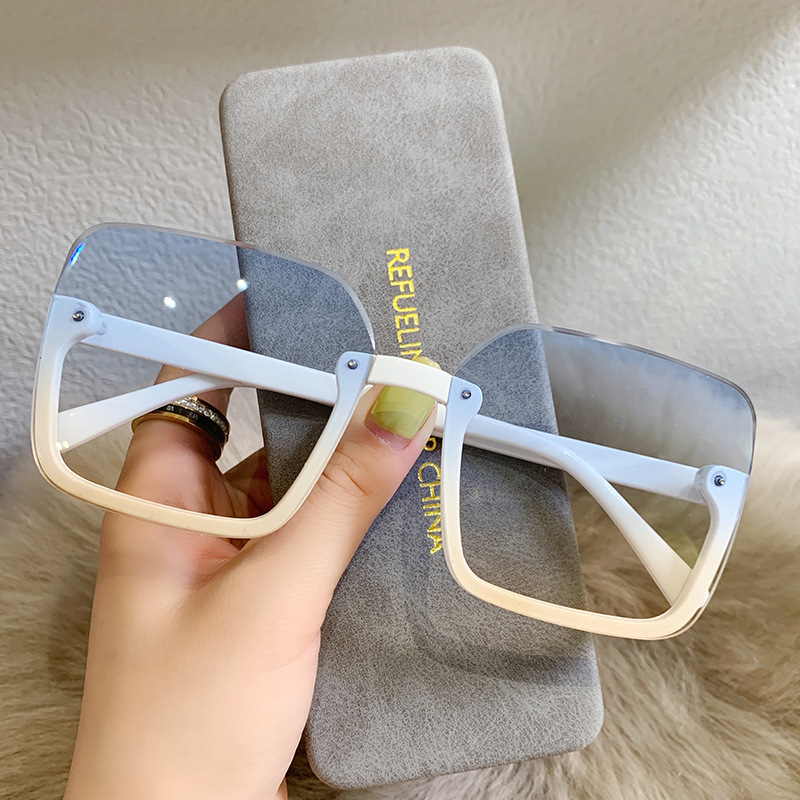 Square Ultralight Rimless Sunglasses Durable Frameless Eyewear