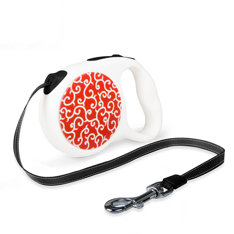 Retractable Auto Dog Leash with Anti-Slip Handle 10 ft Strong Nylon Tape
