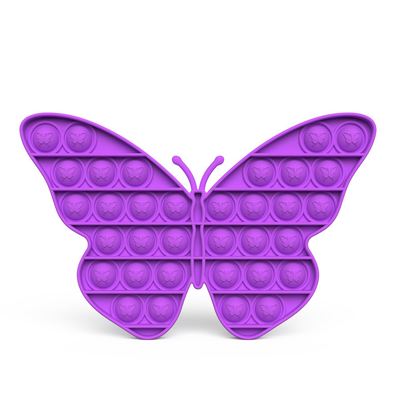 Butterfly Shape Push Bubble Fidget Toys Pop Sensory Antistress Toys