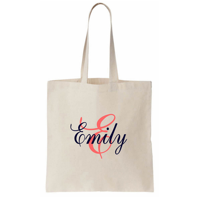 Imprinted Eco-friendly Cotton Shopping Tote Bag