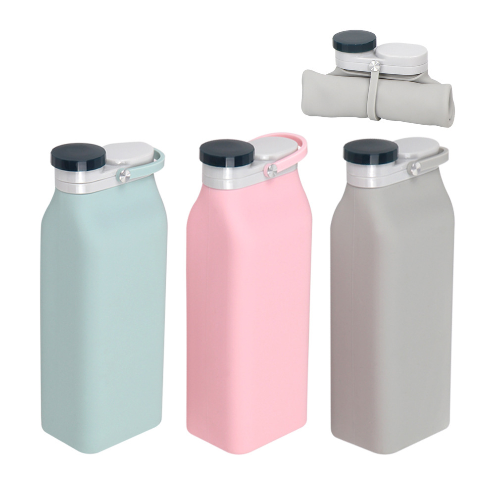 Collapsible Water Bottle Foldable Water Bottle for Travel Sports Bottles Leak-Proof Lightweight