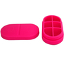 6 Compartment Silicone Pill Case Travel Pill Box for Pocket Purse Moisture Proof Cute Daily Pill Organizer