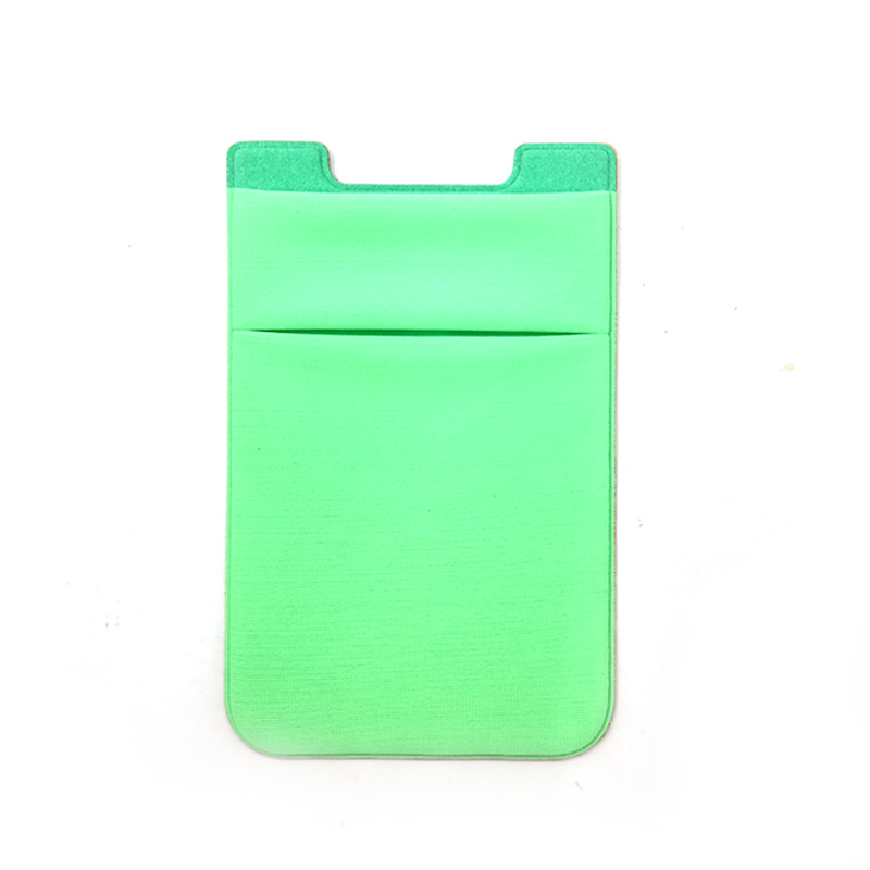 Adhesive Sticker Compatible Stretchy Lycra Wallet Pocket Phone Credit Card ID Case Pouch Sleeve
