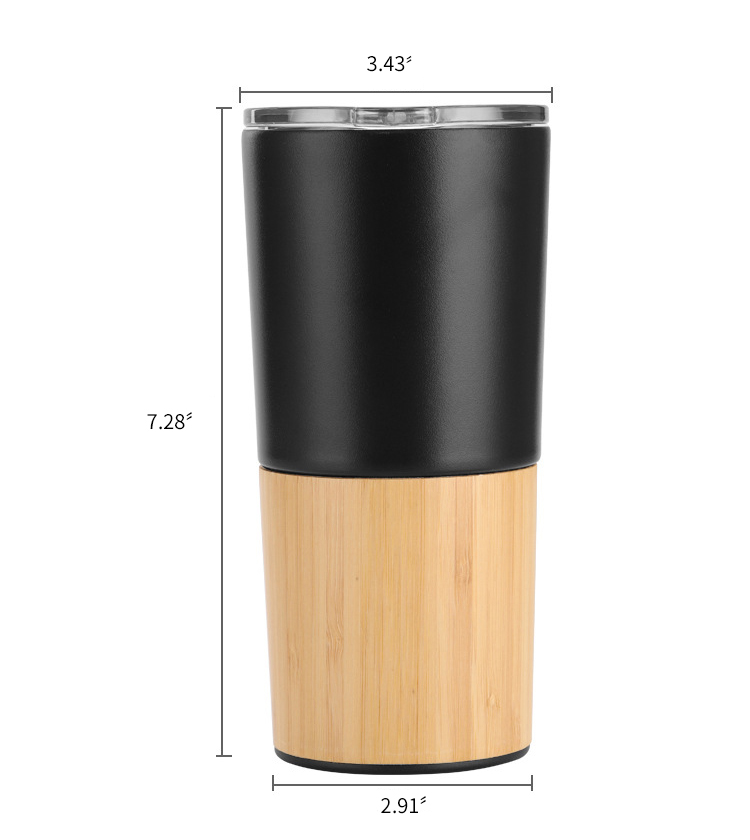 Stainless Steel Bamboo Tumbler