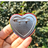 2.3" Heart Button Safety Pin