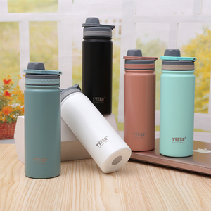 18 oz Insulated Water Bottle with Lid Reusable Leak Proof Stainless Steel Water Bottles Vacuum Insulation 12 Hours Cold and Hot